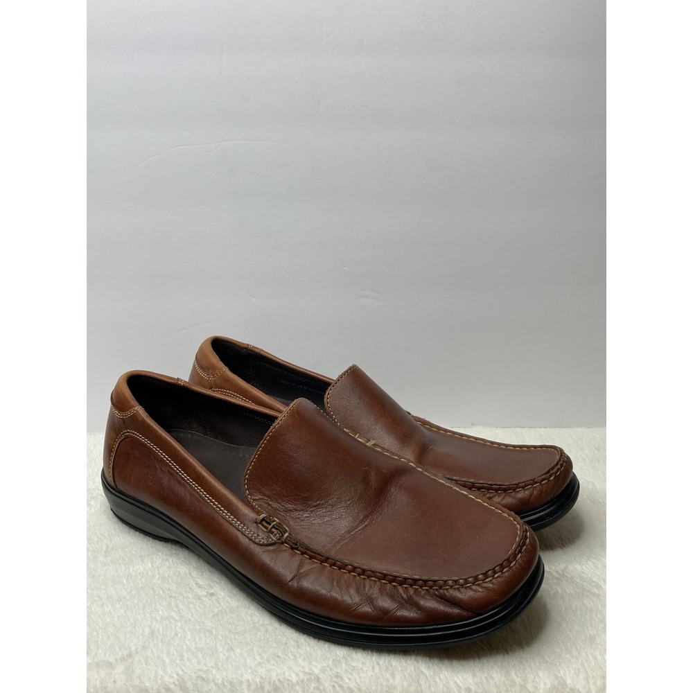 Cole Haan Mens Venetian II Loafers Brown Leather Slip On Dress Shoes 12 M Preppy